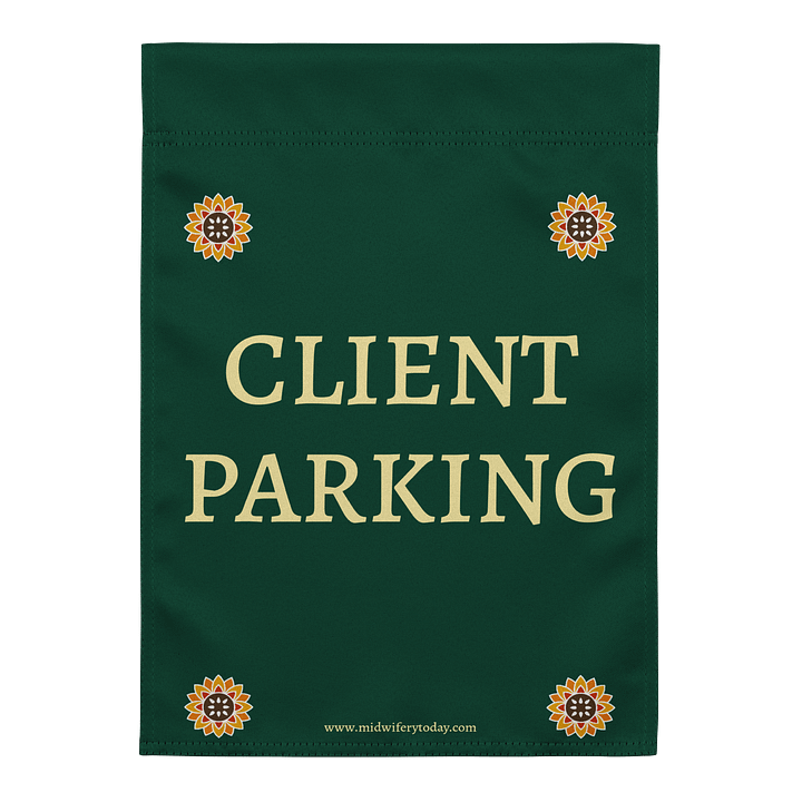 Client Parking Garden Flag -Minimalist product image (1)