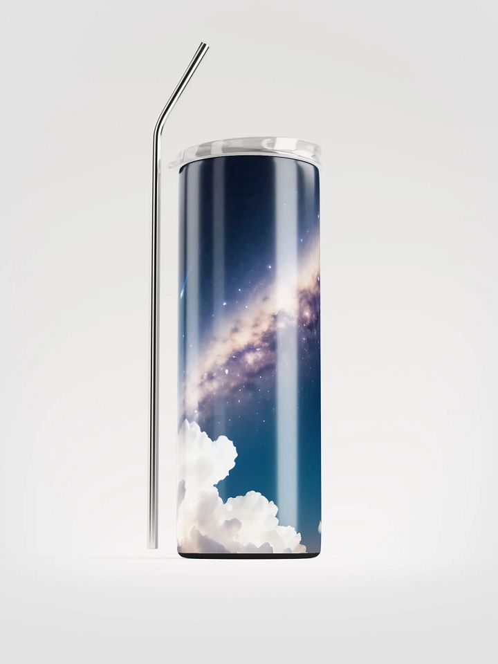 DO IT ALL 20oz Stainless Steel Tumbler with Straw product image (1)