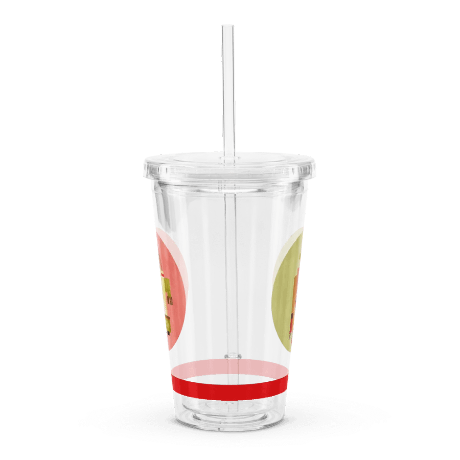 Atomic Robot Party - Clear Plastic Tumbler 02 product image (4)