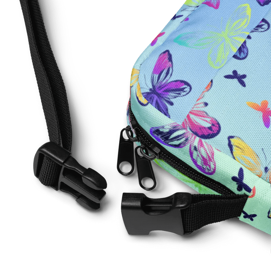 Butterfly powder blue Crossbody Bag for nature enthusiasts product image (8)