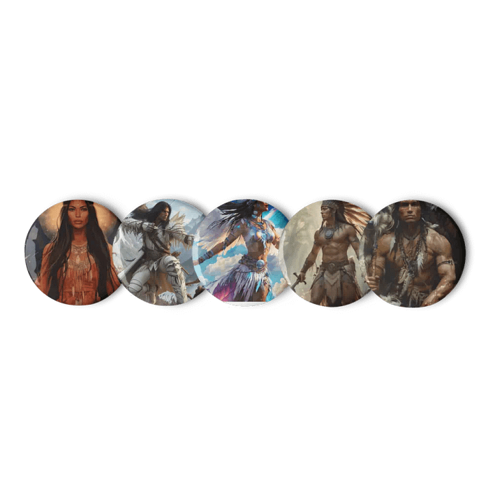 the Spiritual wolf feather pictures pins product image (1)