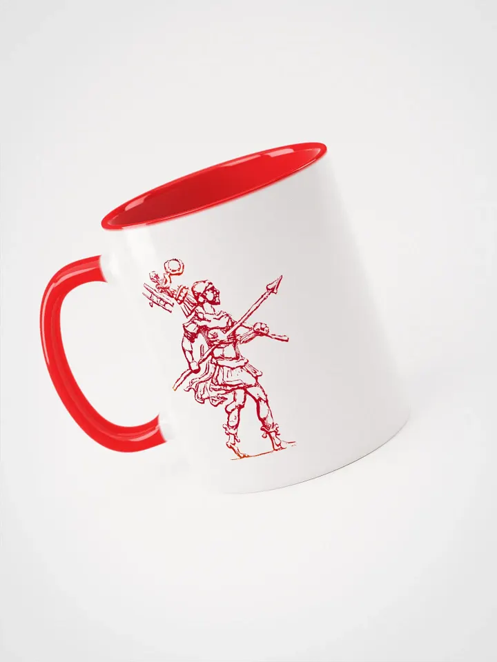 SPQR Roman Galley and Walking Mars Roman Art, Coffee & Tea Mug with Red Color Inside product image (2)