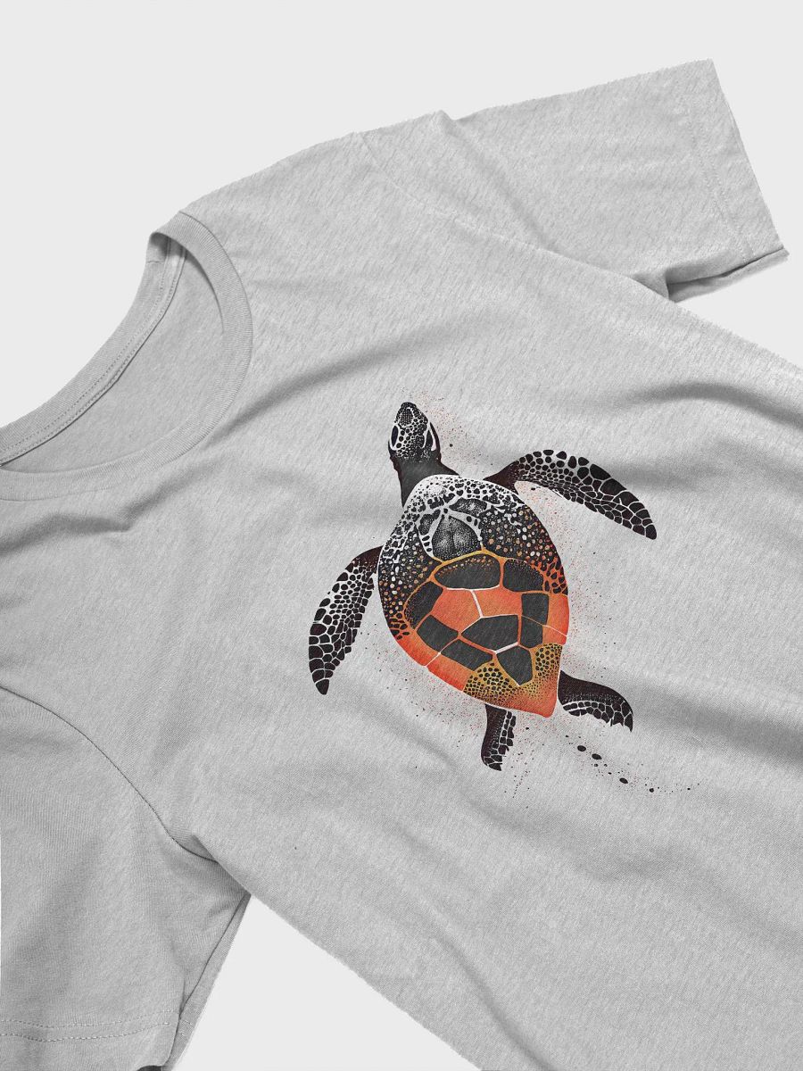 Sea turtle with orange shell - dot art product image (29)