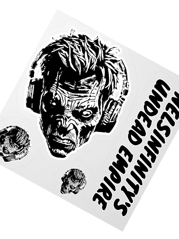 Nels Undead Empire Kiss Cut Stickers (Clear Edge) product image (6)