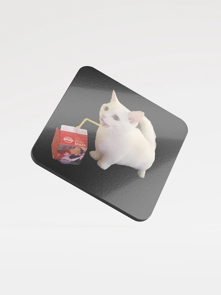 Glossed Cork Coaster: Meme Cats product image (1)