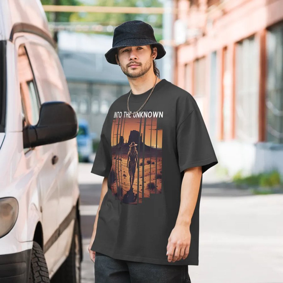 Into the unknown unisex faded tee product image (8)