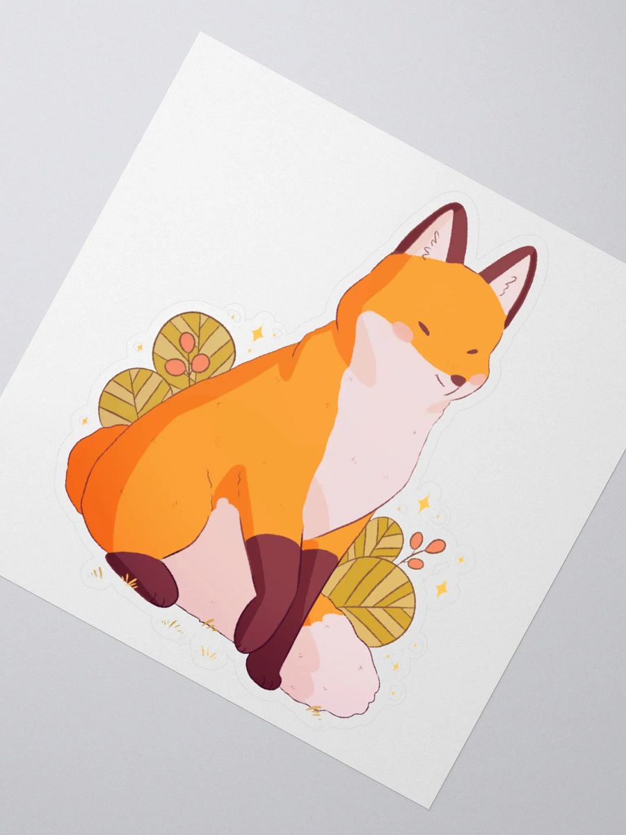 Red Fox Vinyl Sticker product image (5)