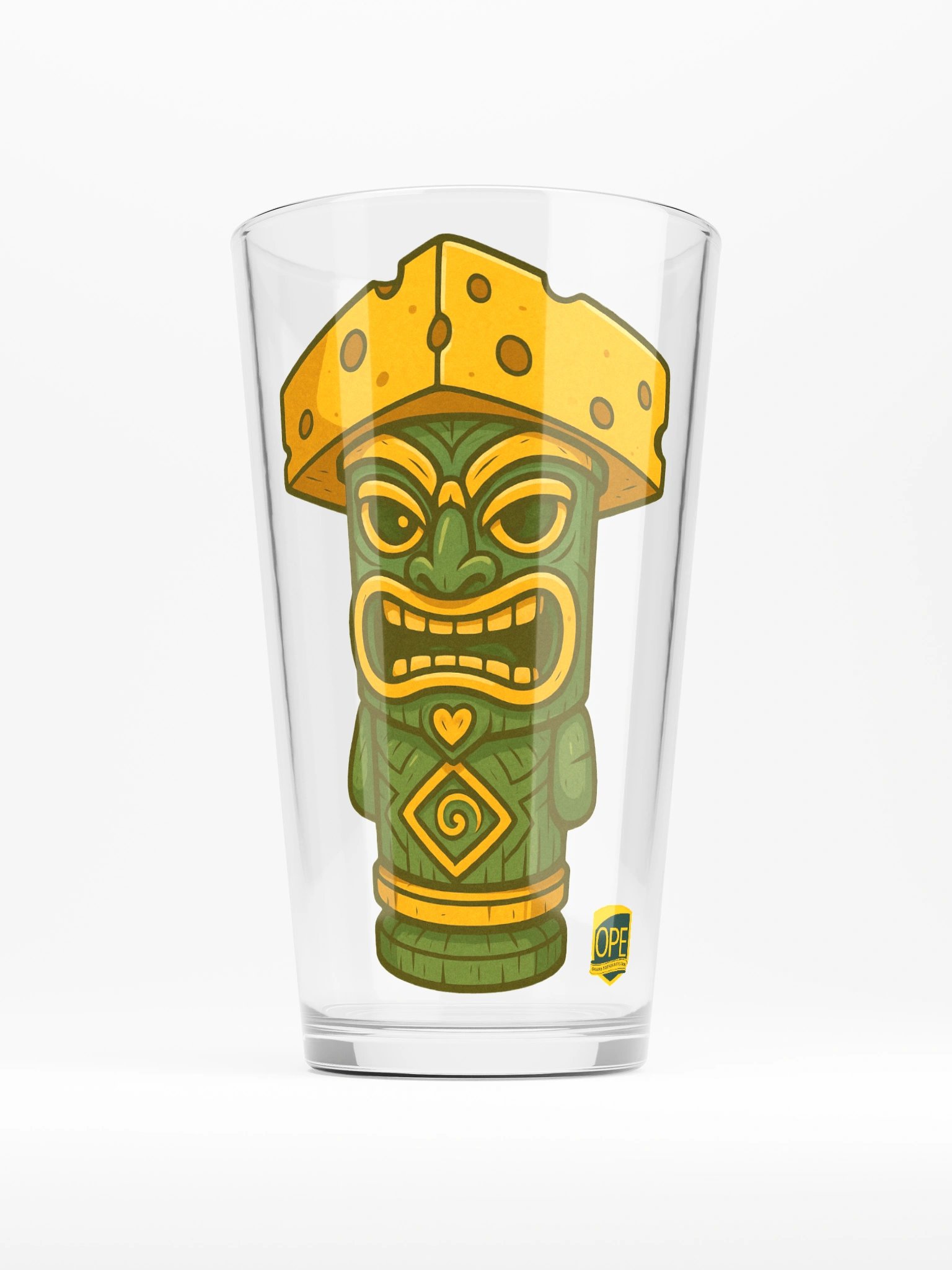 Cheesehead Tiki Shaker Pint Glass product image (1)