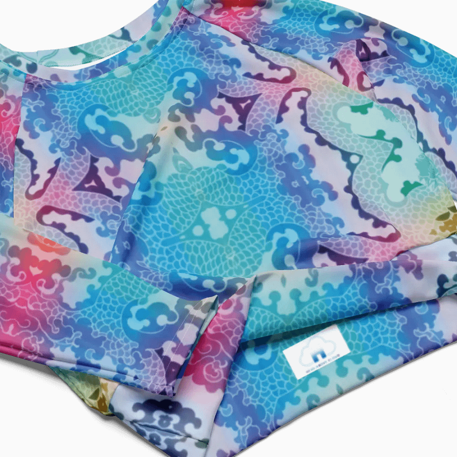 Pastel Incarnation Recycled Long Sleeve Crop Top product image (2)