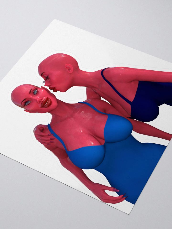 Pink Plastic Twins Stickers product image (1)