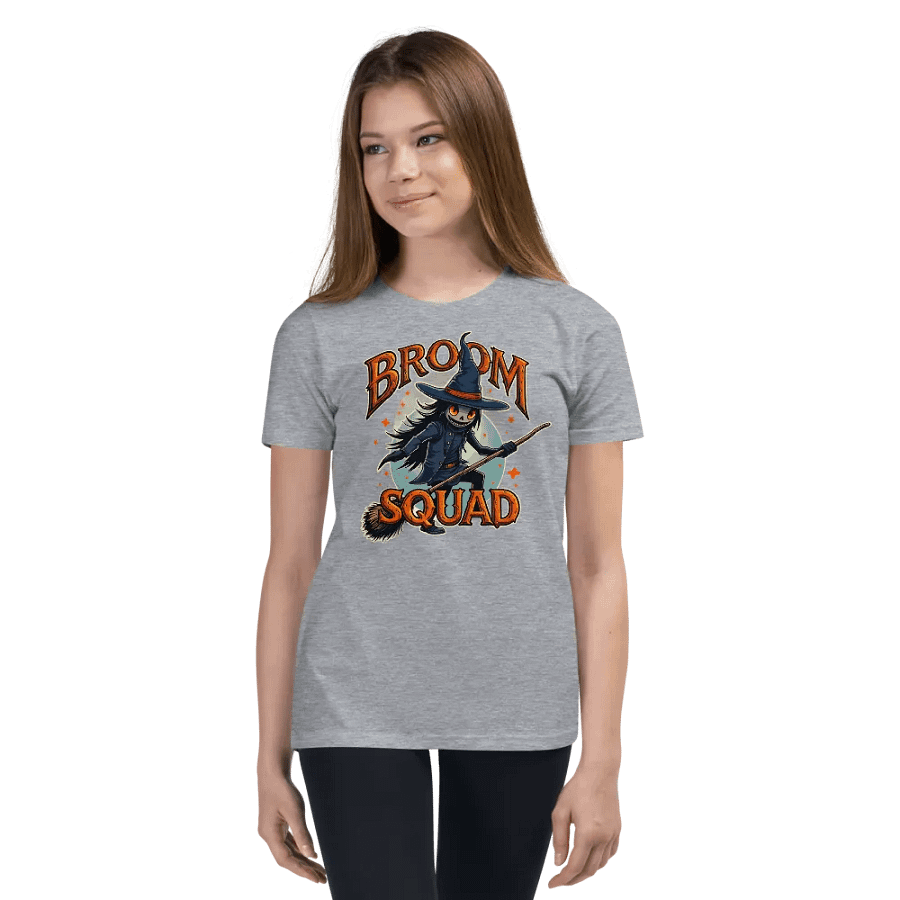 Witchy Broom Squad Youth Tee product image (2)
