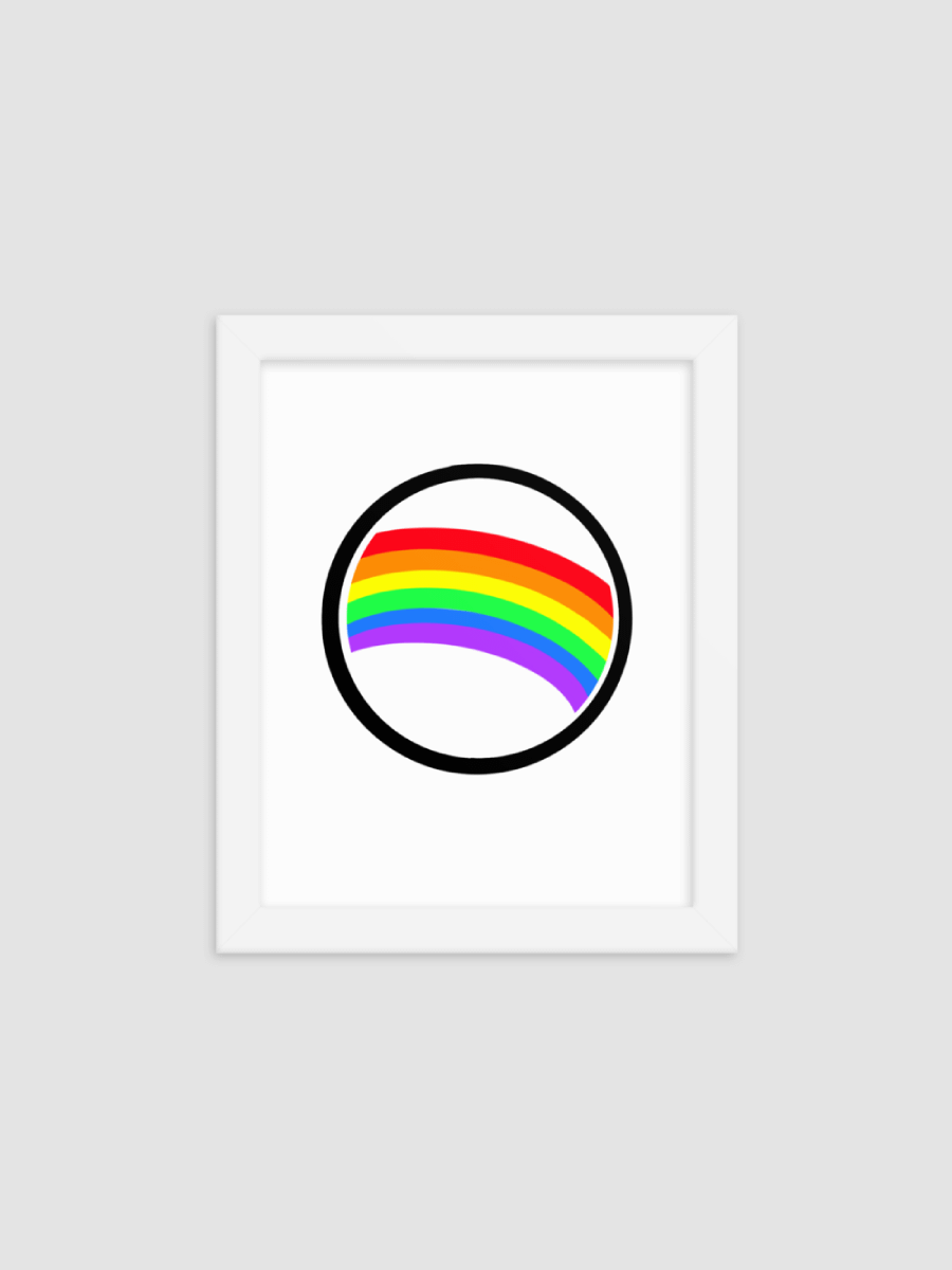 Rainbow Glow Poster (Framed) product image (2)