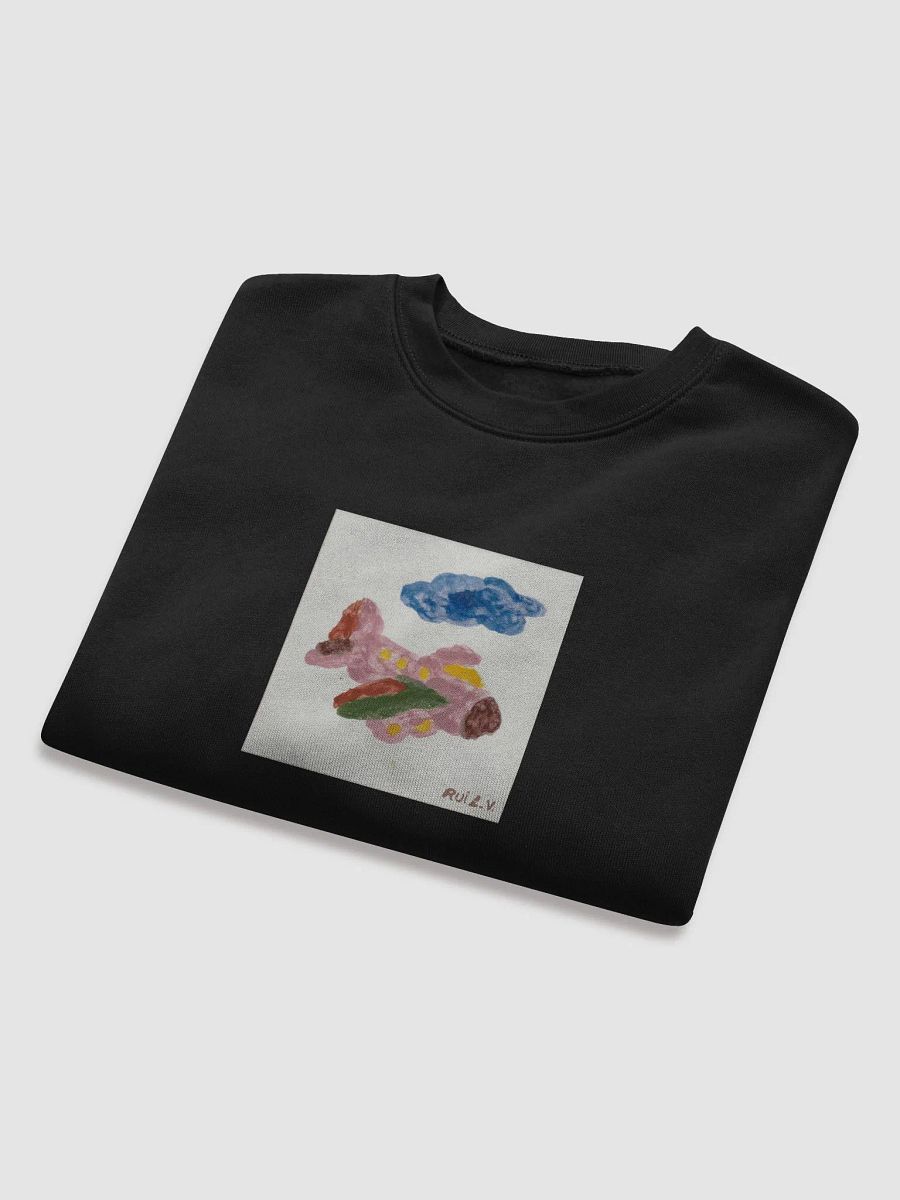 Kid Airplane (Bella+Canvas Women's Fleece Crop Sweatshirt) product image (5)
