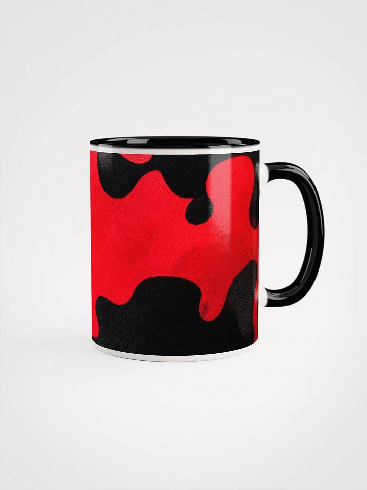 Ceramic Mug with Color inside black and red camo product image (4)