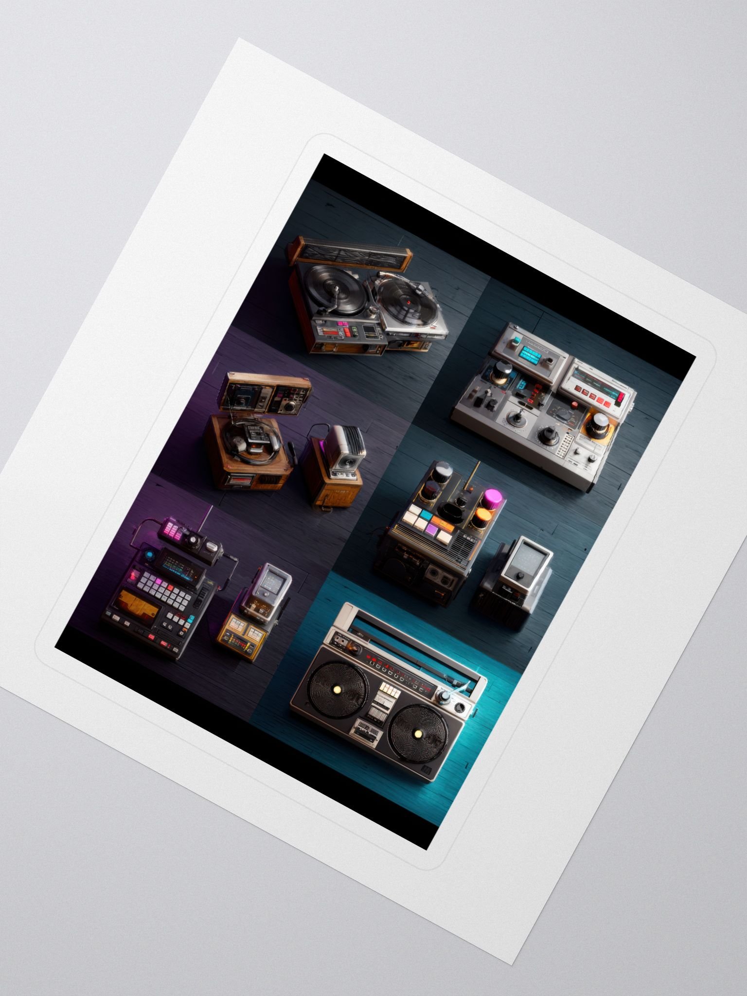 Retro Audio Equipment Sticker Set product image (2)