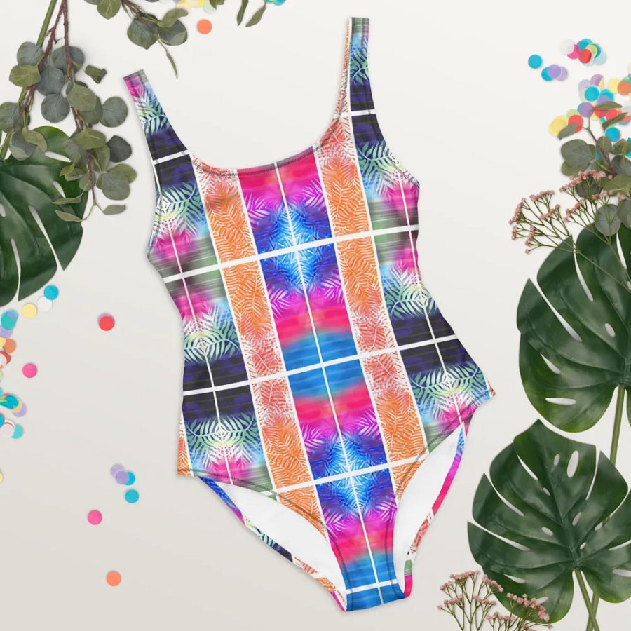 Floral Block One-Piece Swimsuit product image (5)