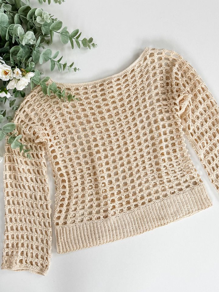 Peek-A-Boo Sweater Crochet Pattern product image (2)