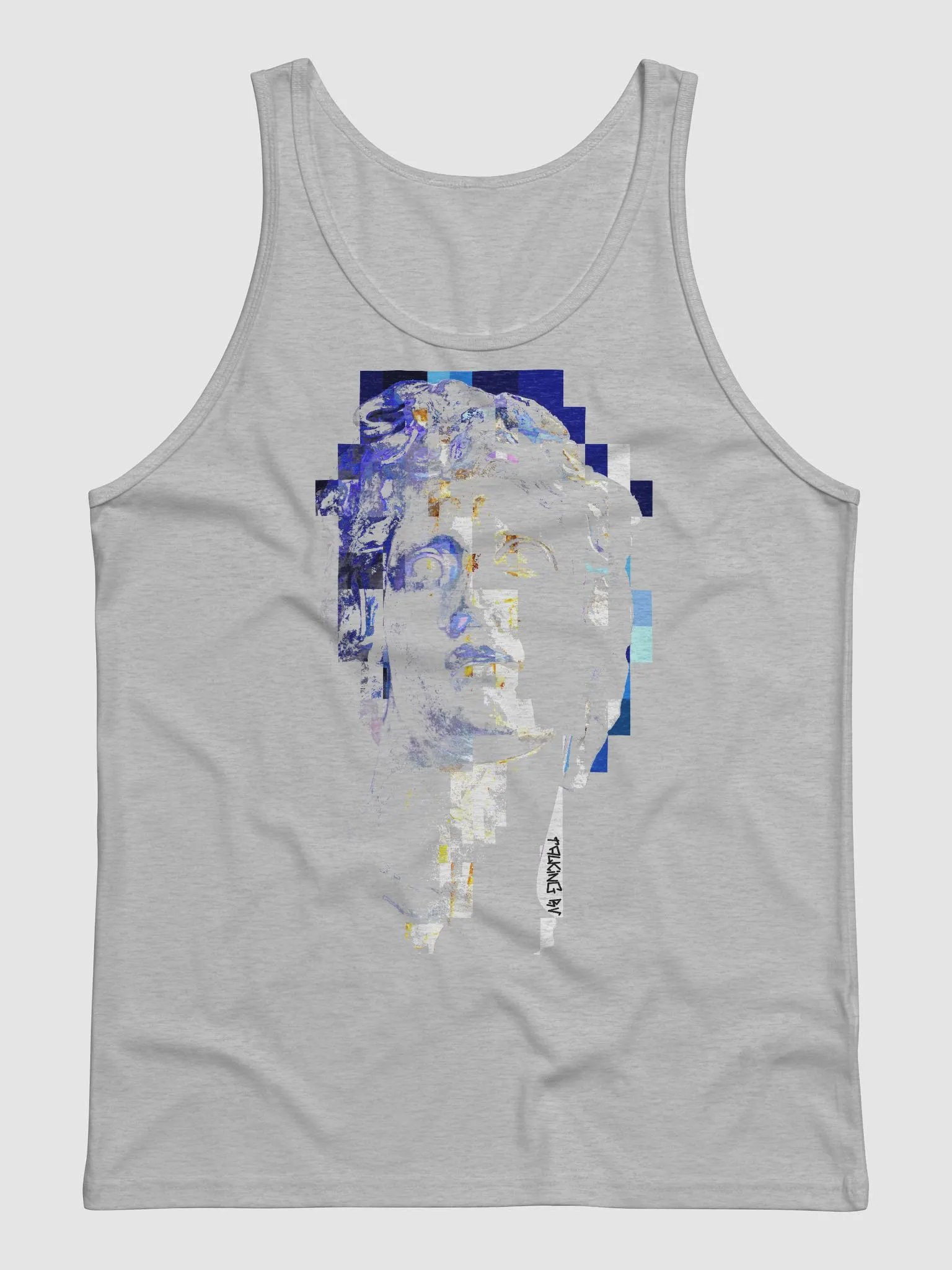 Macintosh Plus Glitched Helios Statue Tank Top DTG product image (1)