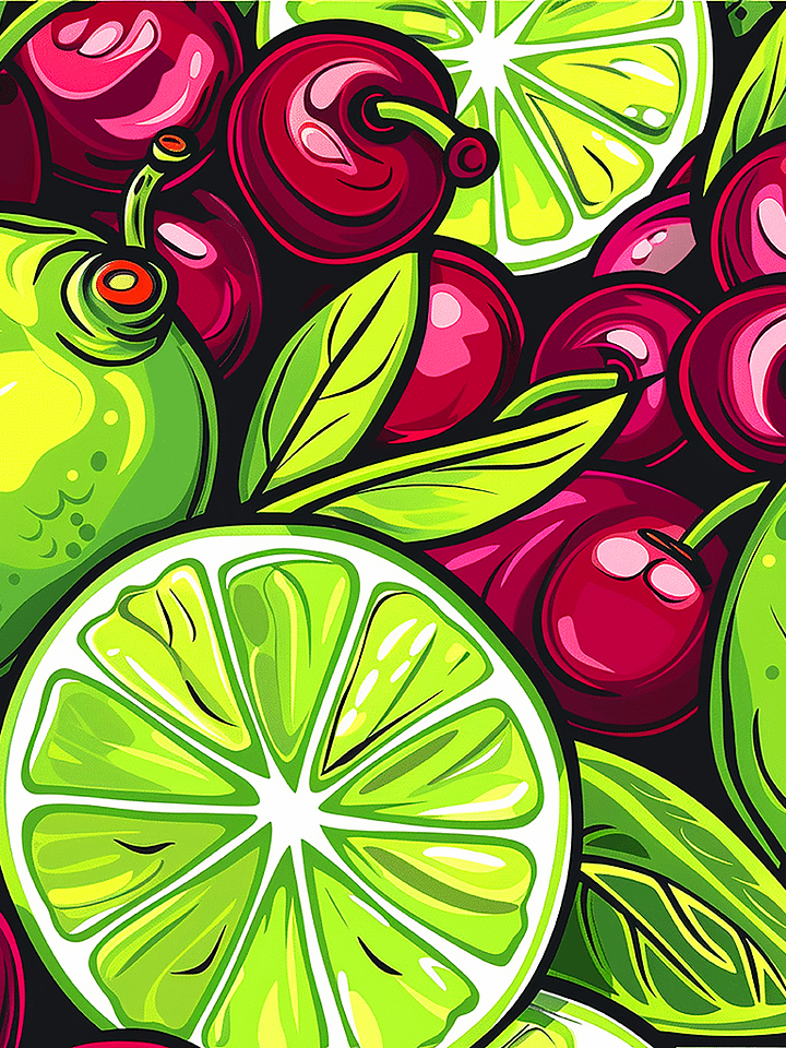 "Tropical Treats: Exotic Fruit Design Bundle" (Digital Product) product image (2)