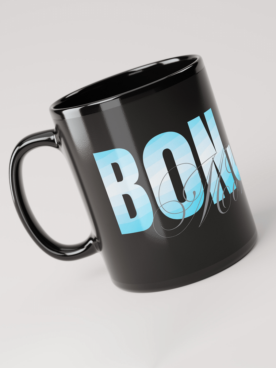 Mug Noir Bonjour Mon Lait - Cadeau Mug Message Positif product image (3)