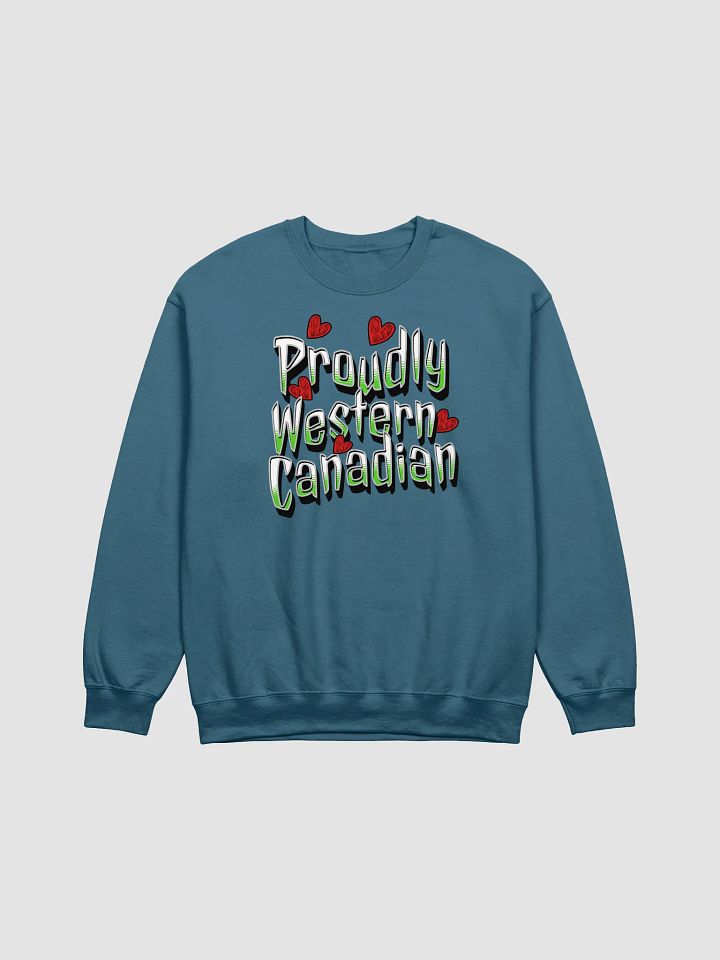 Proudly Western Canadian Pride Crewneck Sweatshirt product image (11)