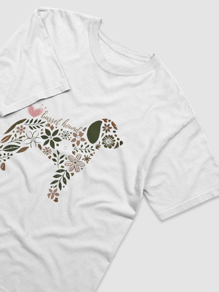 Floral Basset Hound Silhouette: Nature-Inspired Dog Art product image (3)