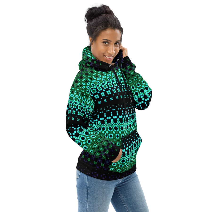 Abstract Green Modern Pattern Unisex All Over Print Hoodie product image (1)