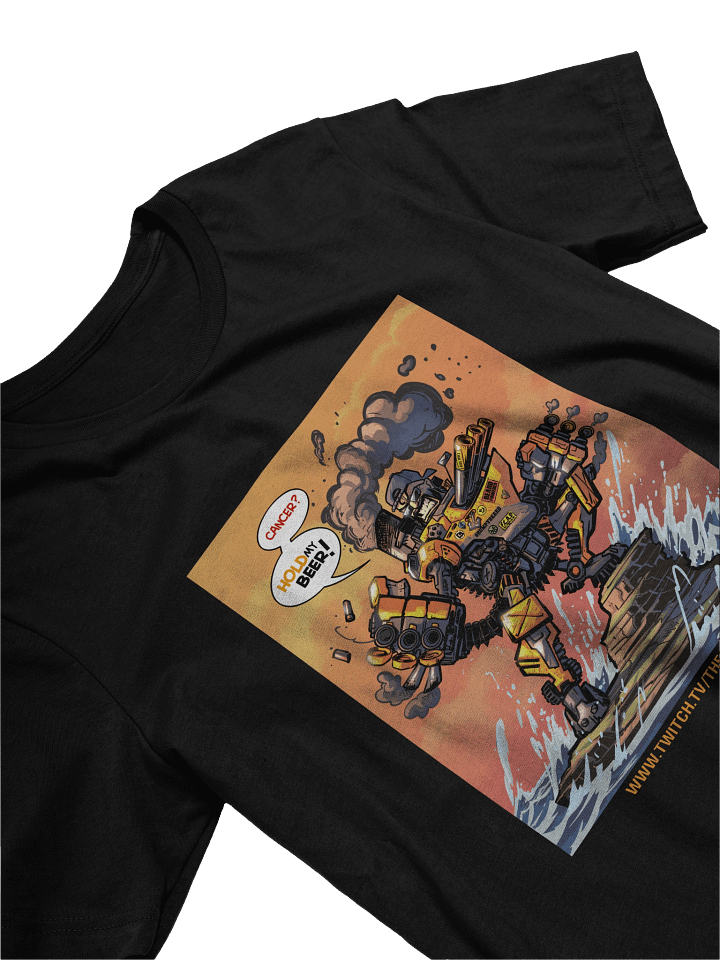 TGB- Battle Ship Mech "Cancer hold my BEER" T-Shirt - Unisex sizing product image (2)