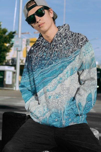 Winter Frost, Recycled Unisex Hoodie product image (1)