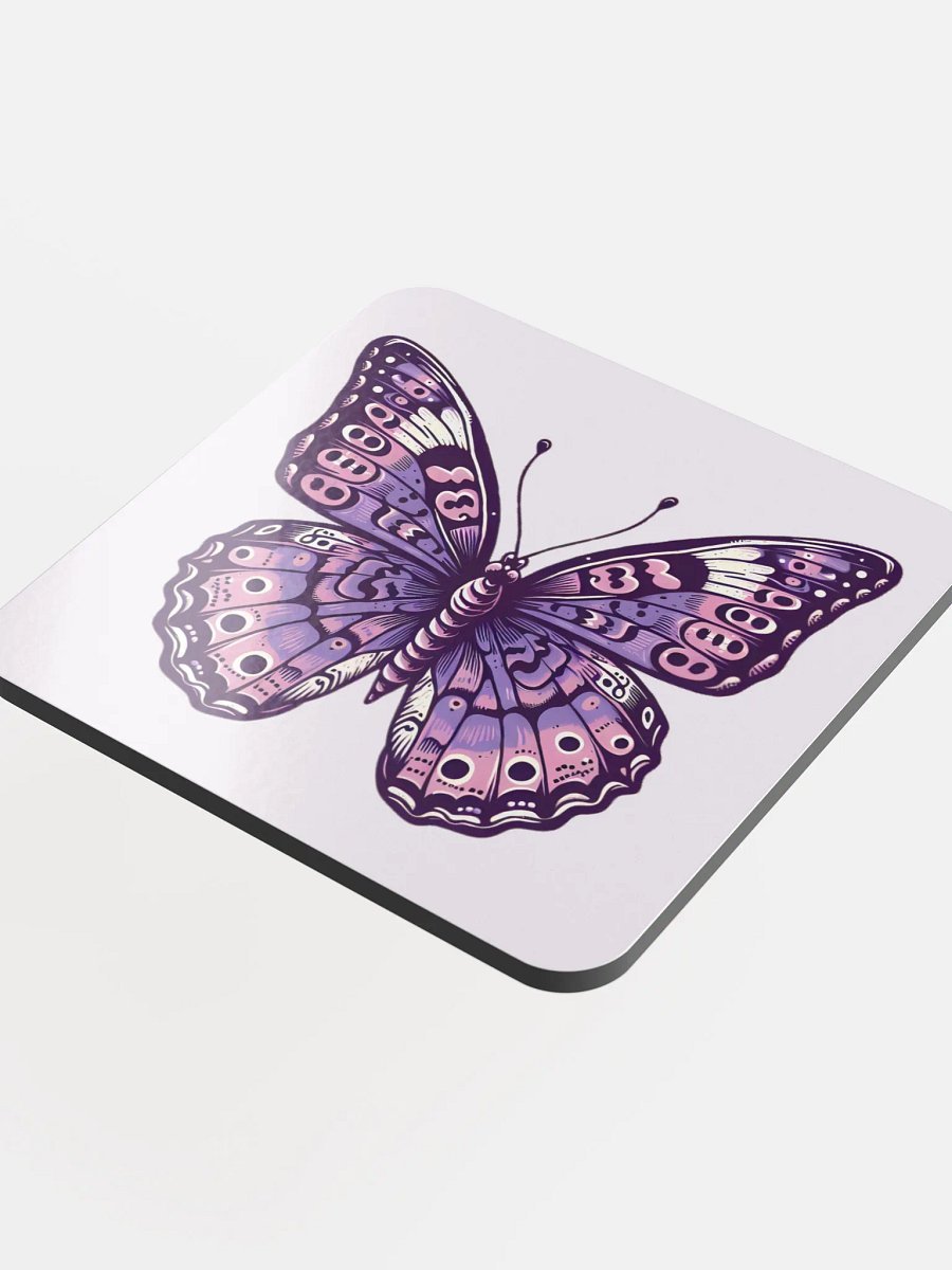 Purple Emperor Butterfly Cork Coaster product image (4)