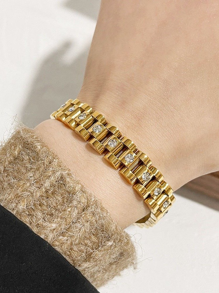 Classic Luxe Link Bracelet | 18K Gold Plated product image (2)