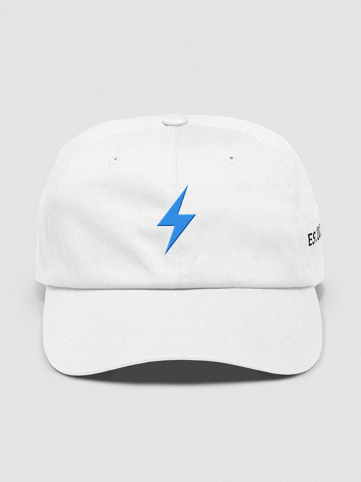White VioBolt hat (no text) product image (1)