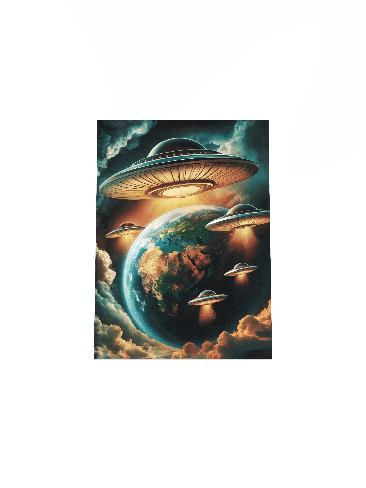👽 Alien Invasion Poster – Retro Sci-Fi Extraterrestrial Wall Art product image (5)