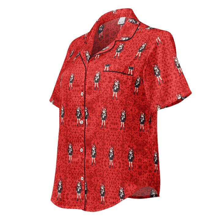 (Red CHIBI) K Women's Short Sleeve Pajama Top product image (1)