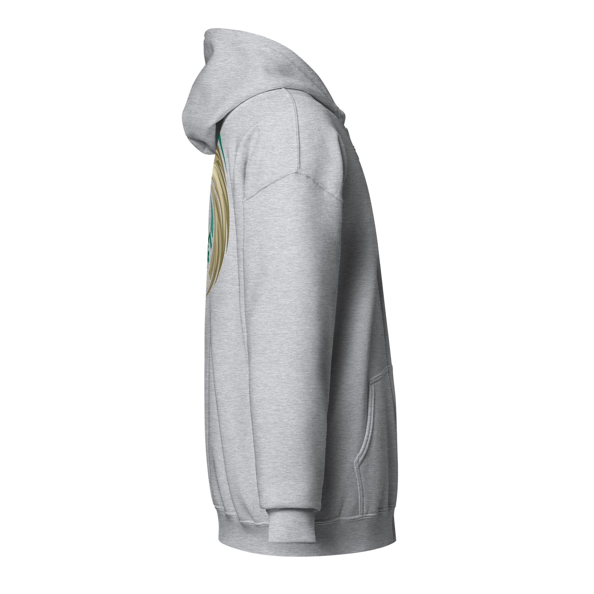 Rule #7 Zip Hoodie Green and Gold product image (8)