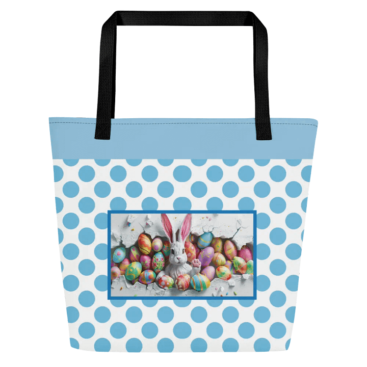 Easter Bliss Blue Bunny Tote product image (2)