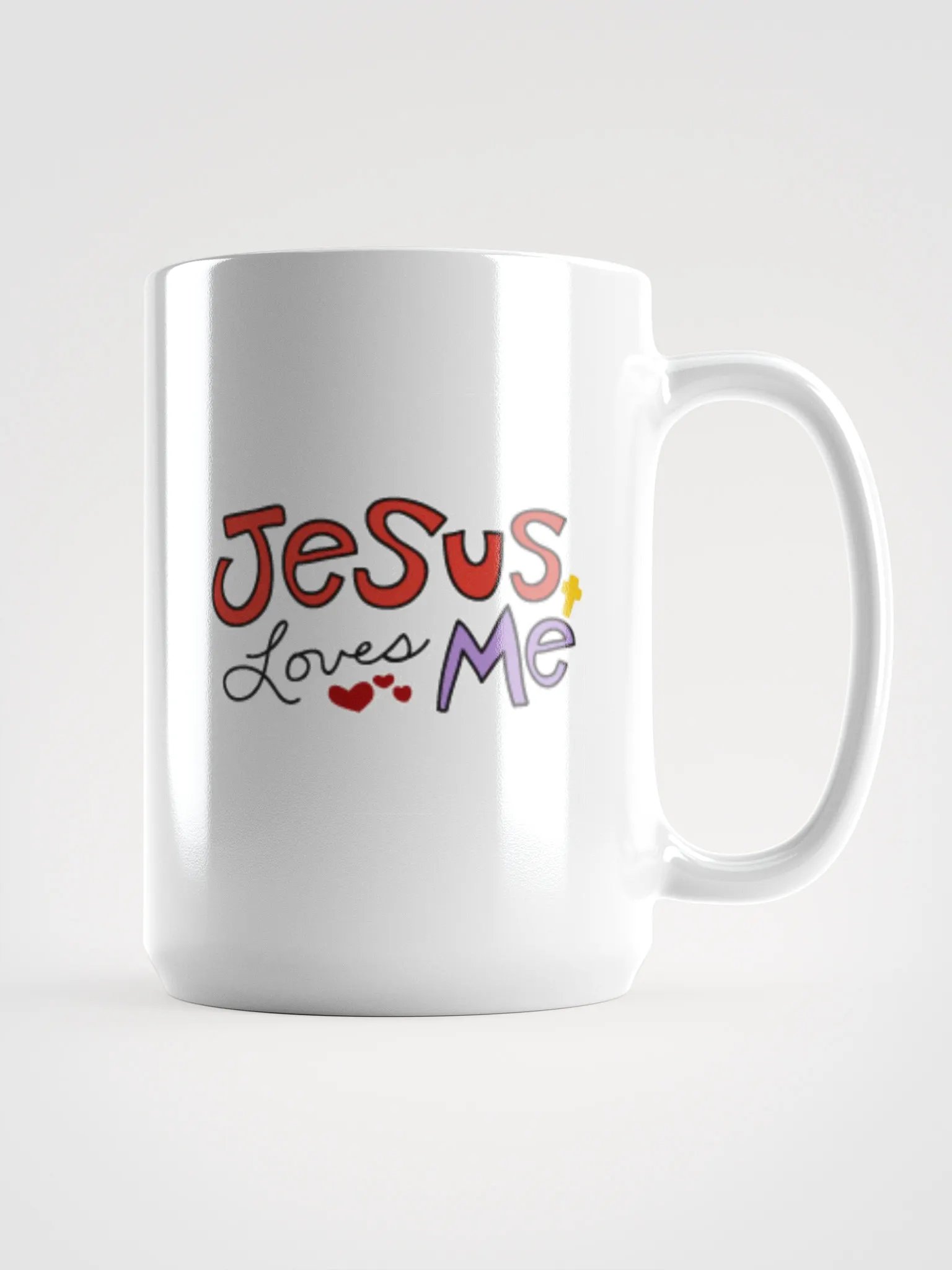 Jesus Loves Me White Ceramic Mug product image (1)