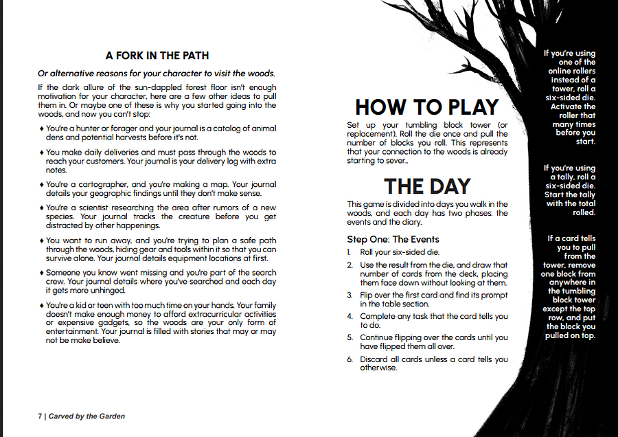 (Digital) Carved by the Garden: a solo folk horror tabletop RPG product image (4)