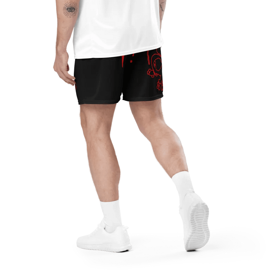 Skull and blood mesh shorts product image (5)