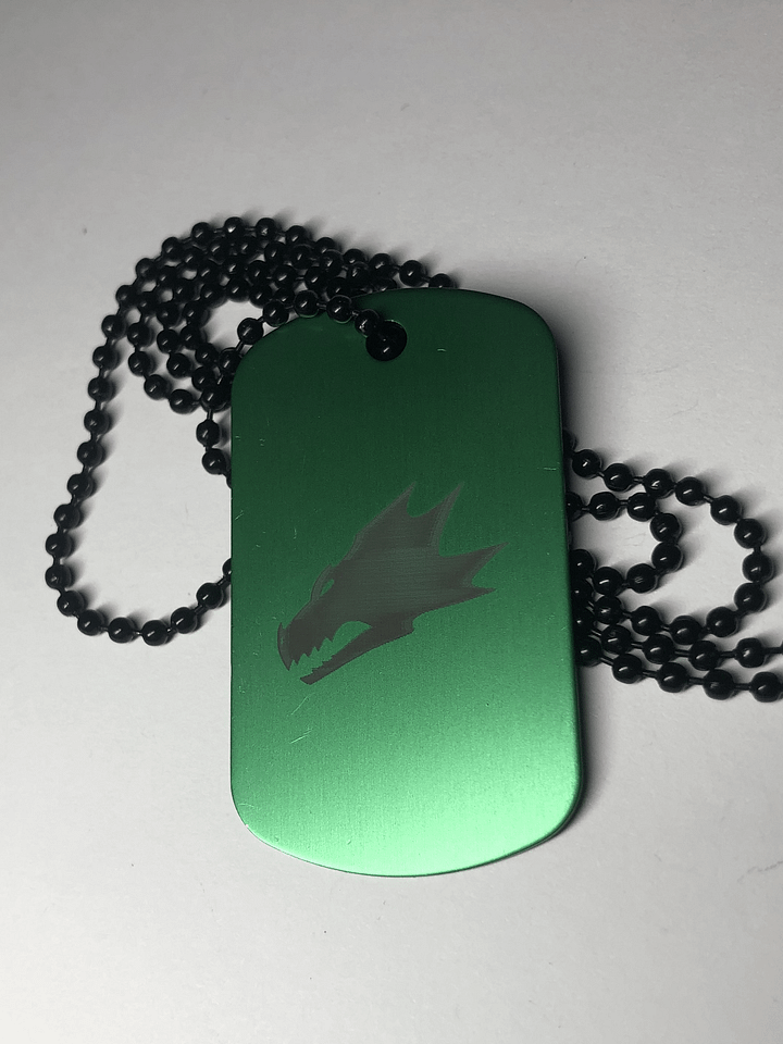FLAME WITHIN - Engraved Dog Tag Pendant Necklace product image (2)