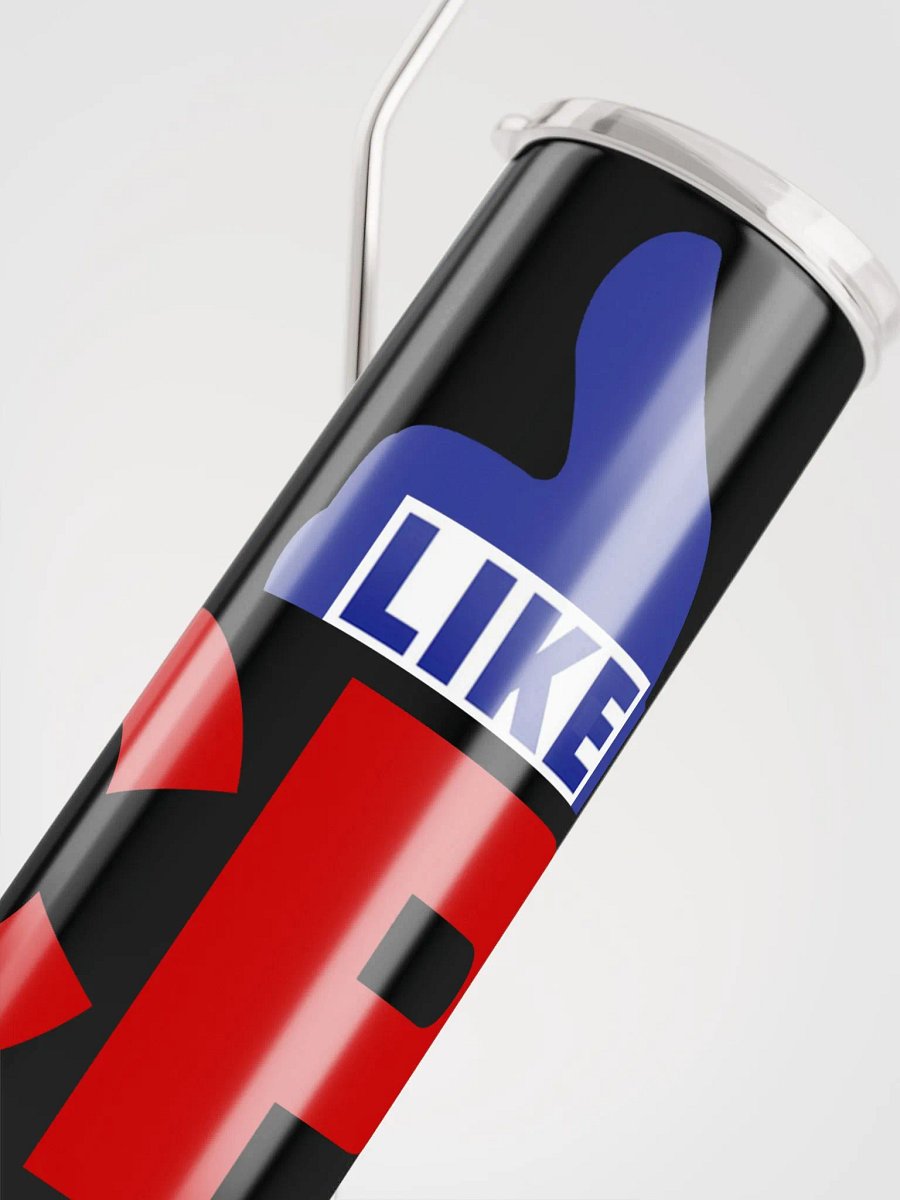 I Like CP, Red Blue, White ON Black Stainless Steel Tumbler product image (5)