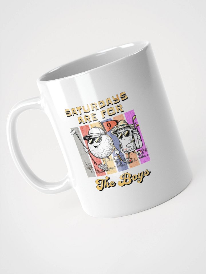 Saturdays Are For The Boys Golfing Glossy Mug product image (2)