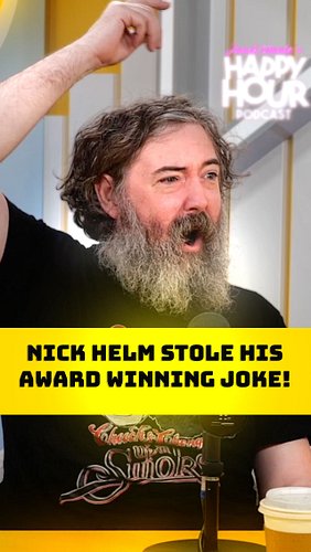 He did share the award though! 😂 #comedy #happyhour #happyhourpodcast #comedy #reels #clips