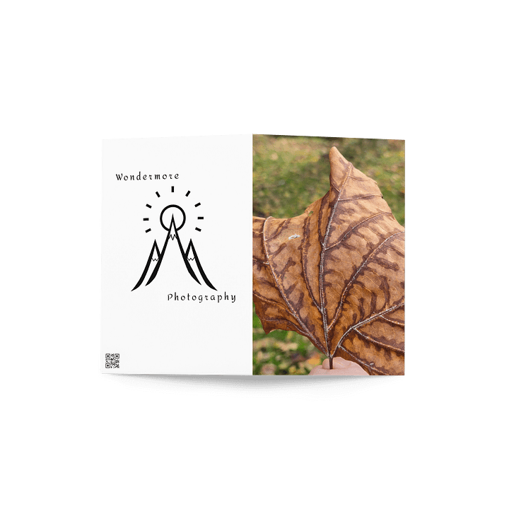 Autumn Veins Greeting Card (blank) product image (4)