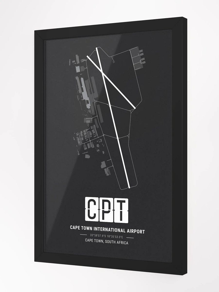 Framed Airport CPT Premium Map On Matt Paper product image (2)
