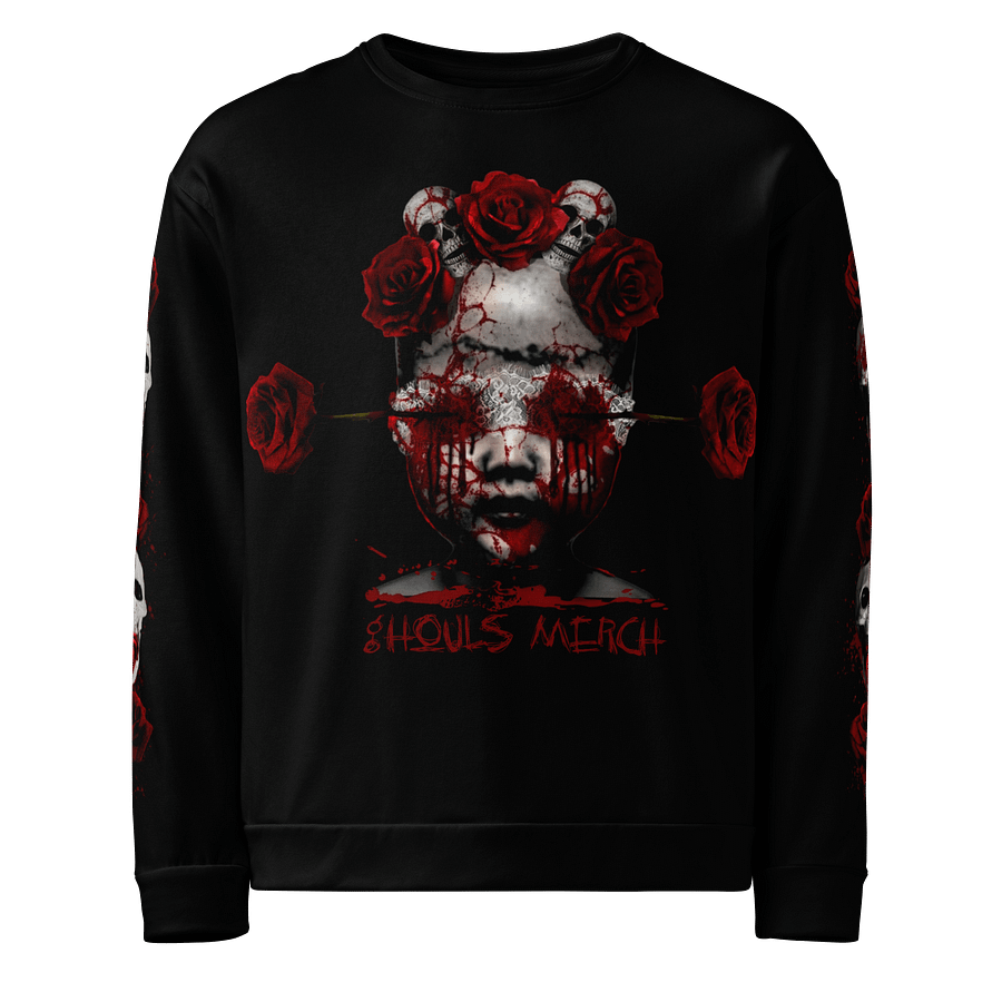 Blood Rose Macabre All-Over Print Sweatshirt product image (1)