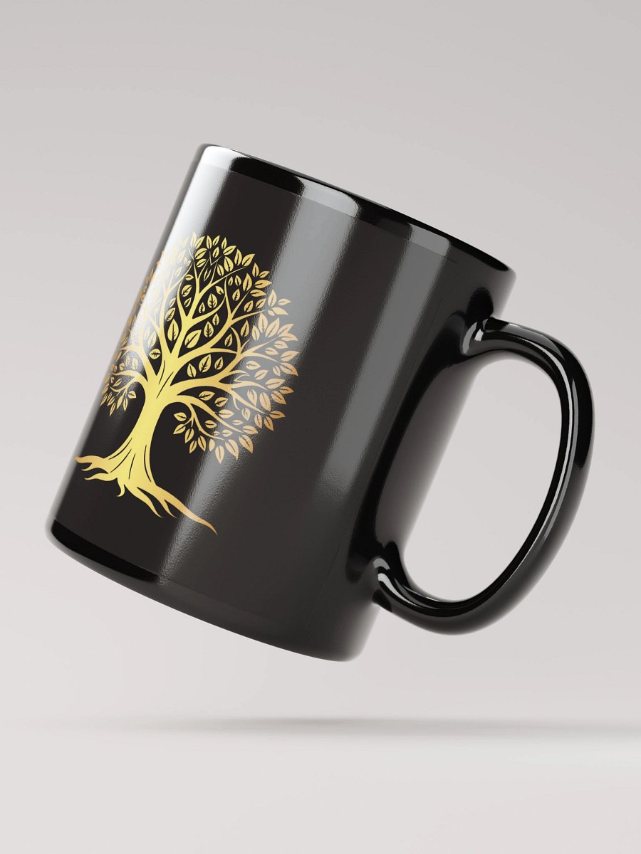 Mug Noir et Doré - Arbre de Vie - Cadeau Symbolique product image (2)