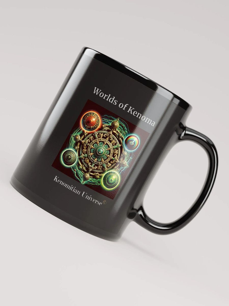 Worlds of Kenoma | Black Glossy Mug product image (5)