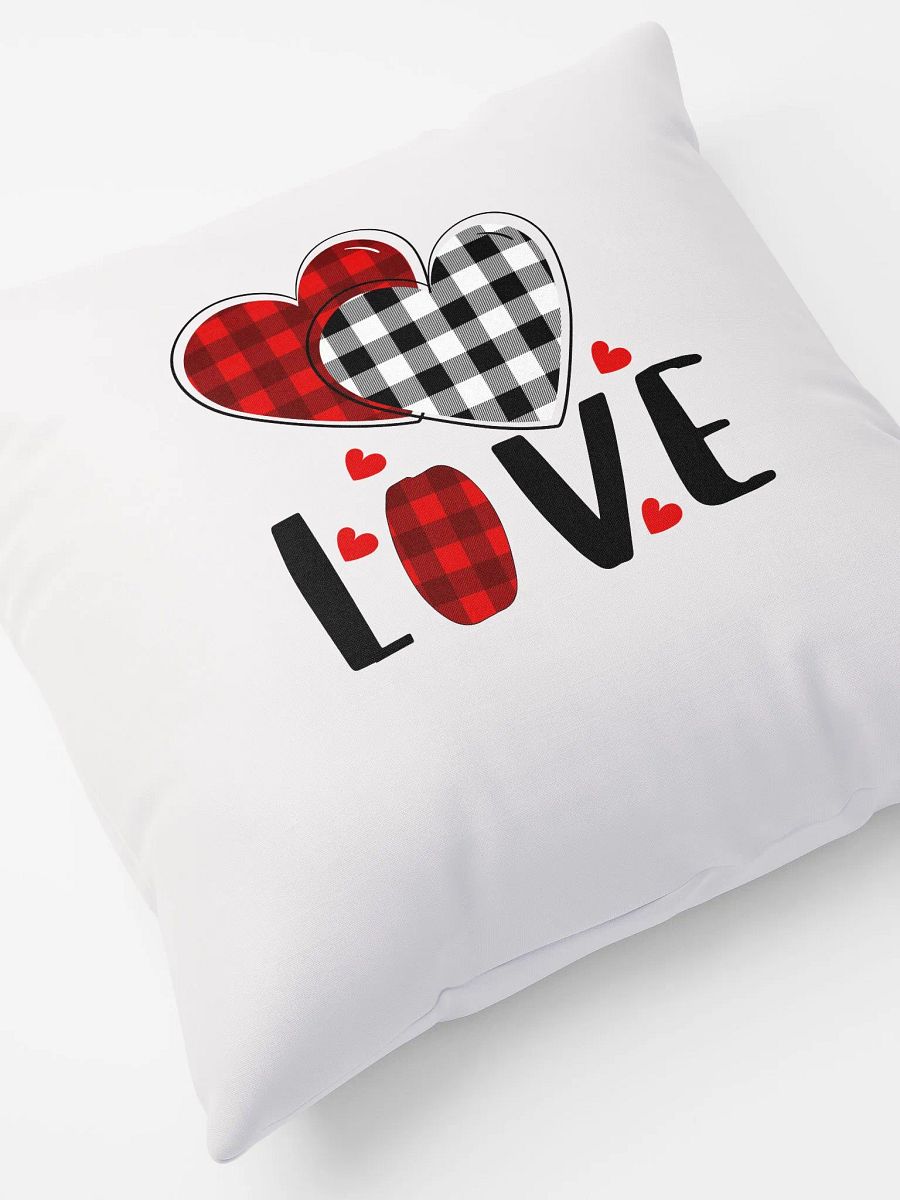 Plaid Heart All-Over Print Pillow product image (7)