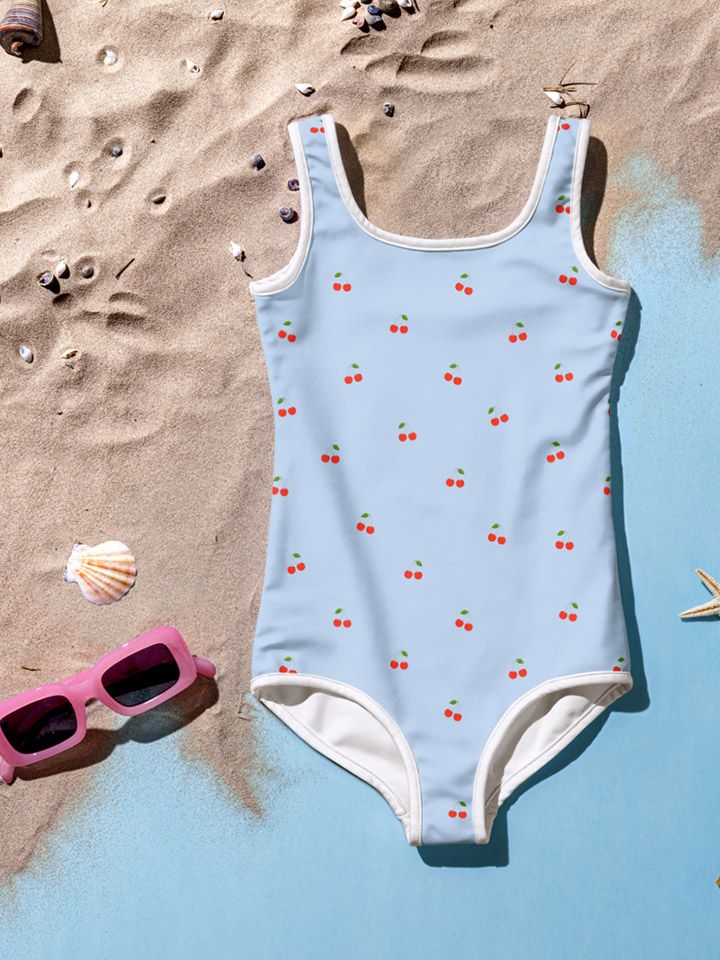 Lots of cherries kids swimsuit product image (6)